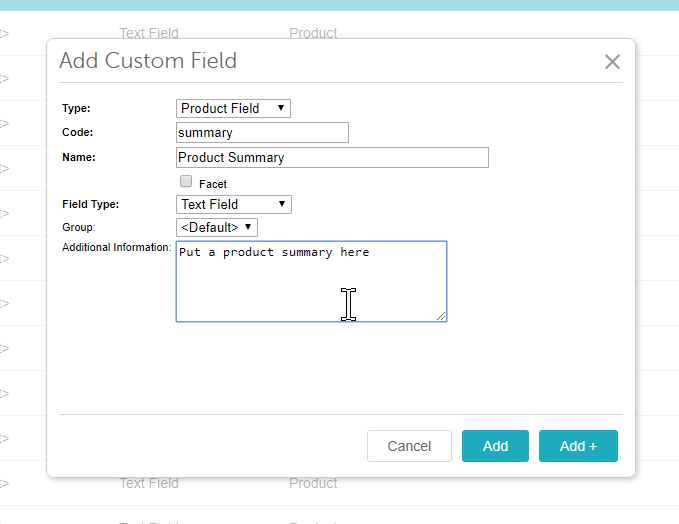 Miva Merchant SEO Above the Fold Create a Custom Field for Product Summary